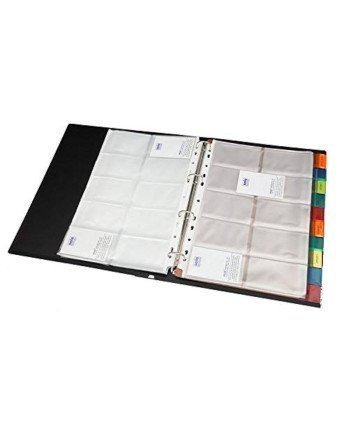 Business Card Holder W/Ring Binder Alphabetic A4