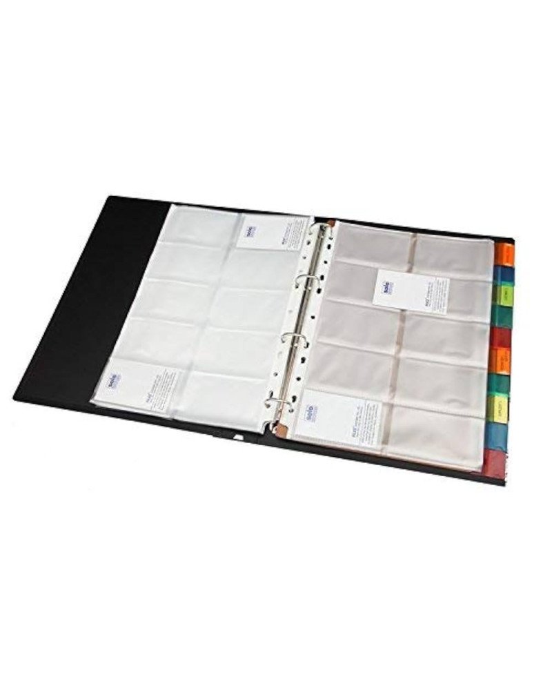 Business Card Holder W/Ring Binder Alphabetic A4