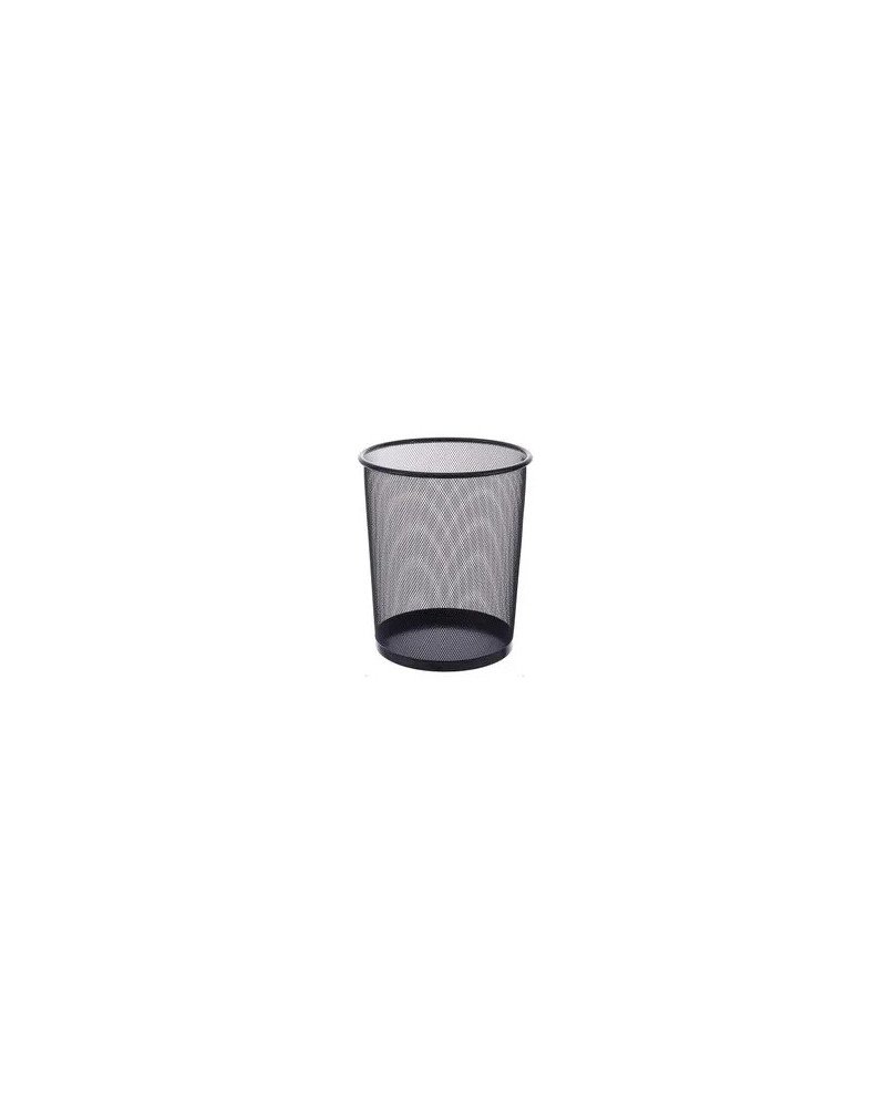 Waste Basket Dust Bin Metal Black