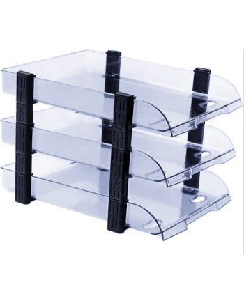 Tray Plastic 3 Tier Clear Plastic