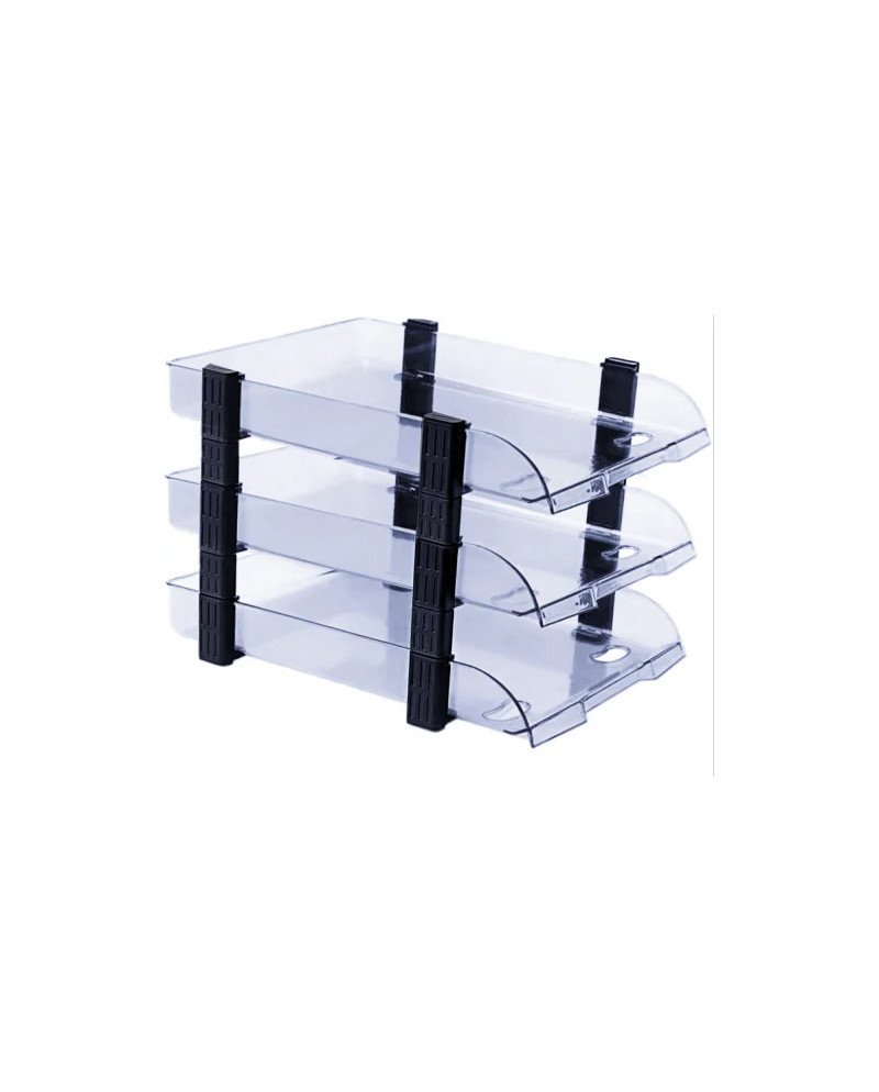 Tray Plastic 3 Tier Clear Plastic