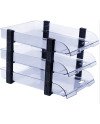Tray Plastic 3 Tier Clear Plastic