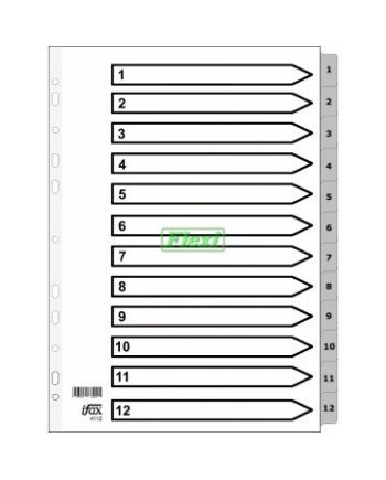Divider 1-12 Grey