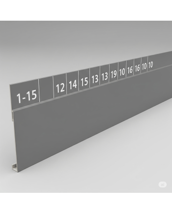 Divider 1-15 Pvc Grey