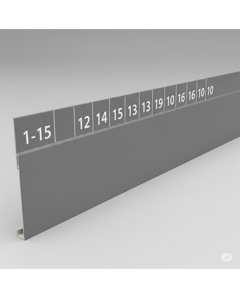 Divider 1-15 Pvc Grey