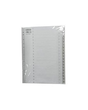 Divider 1-20 Pvc Grey