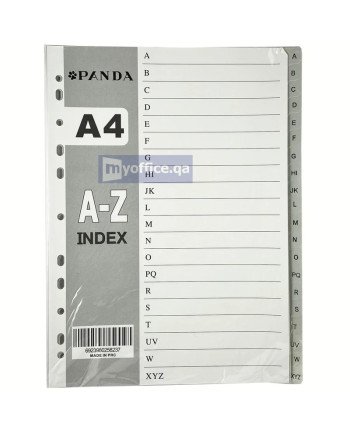 Divider A-Z Pvc Grey A4